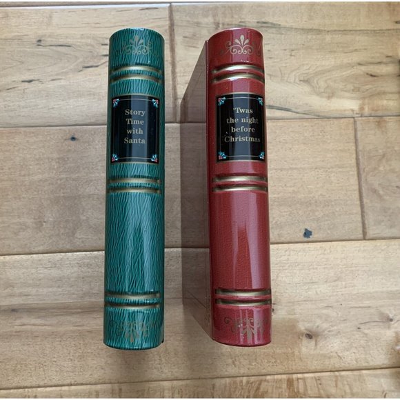 2 Hollow Book Hideaway Hidden Secret Stash Storage Boxes Christmas Holiday - Picture 5 of 8